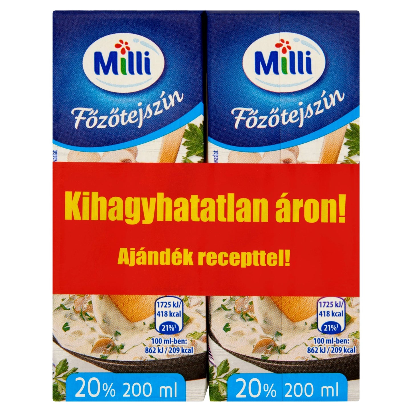 Milli Perfecto UHT főzőtejszín 20%