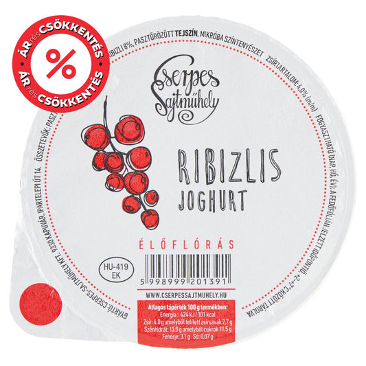 Cserpes Piros ribizlis joghurt